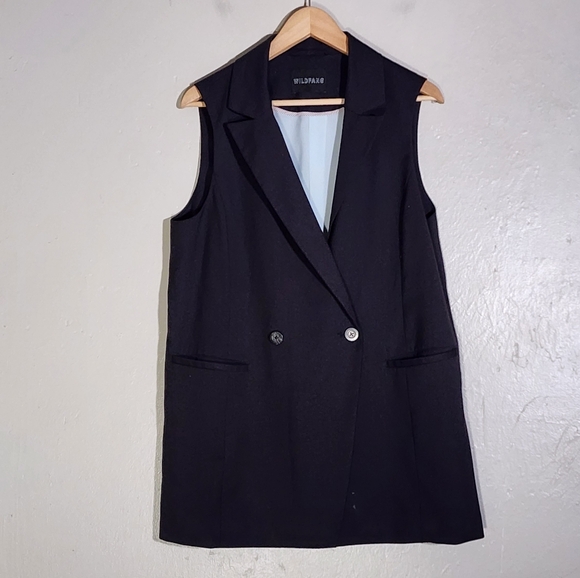 Wildfang Jackets & Blazers - Wildfang Black Double-Breasted Vest